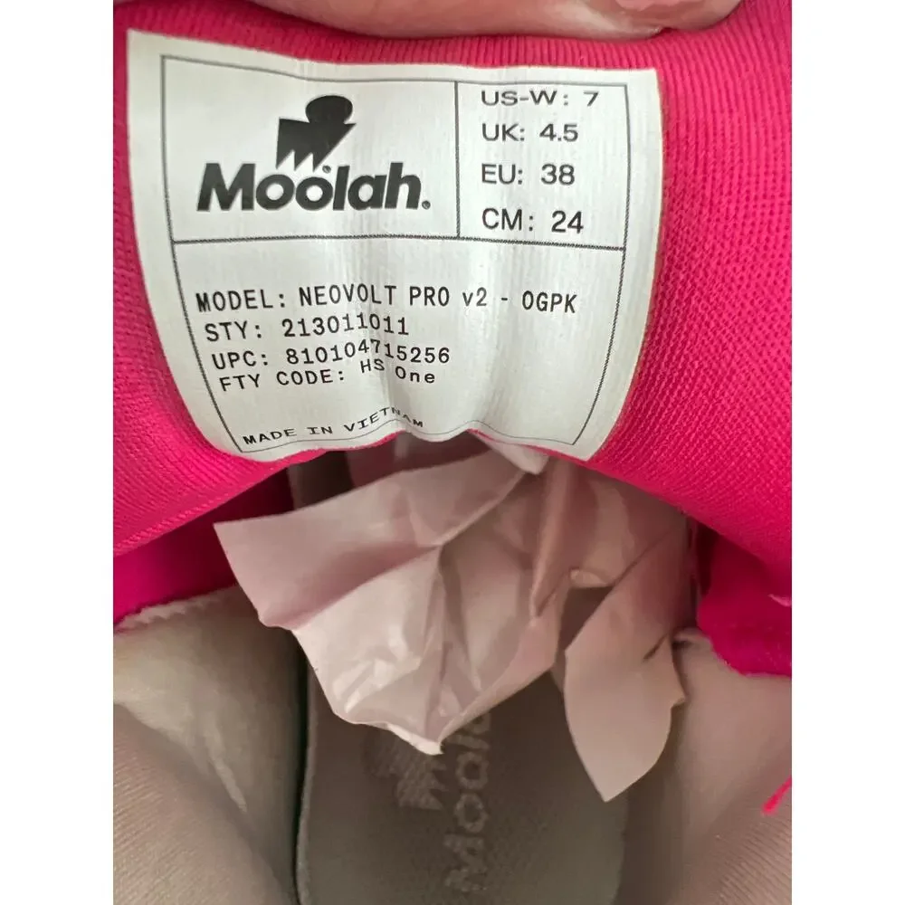Moolah Kicks Neovolt Pro v2 Orange Pink Basketball Shoes Womens Size 7